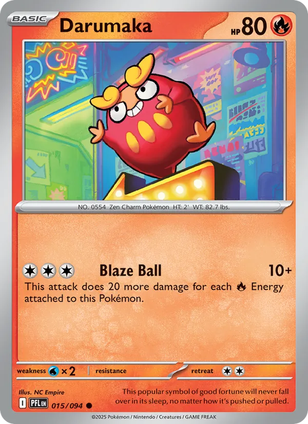 Darumaka Pokémon card