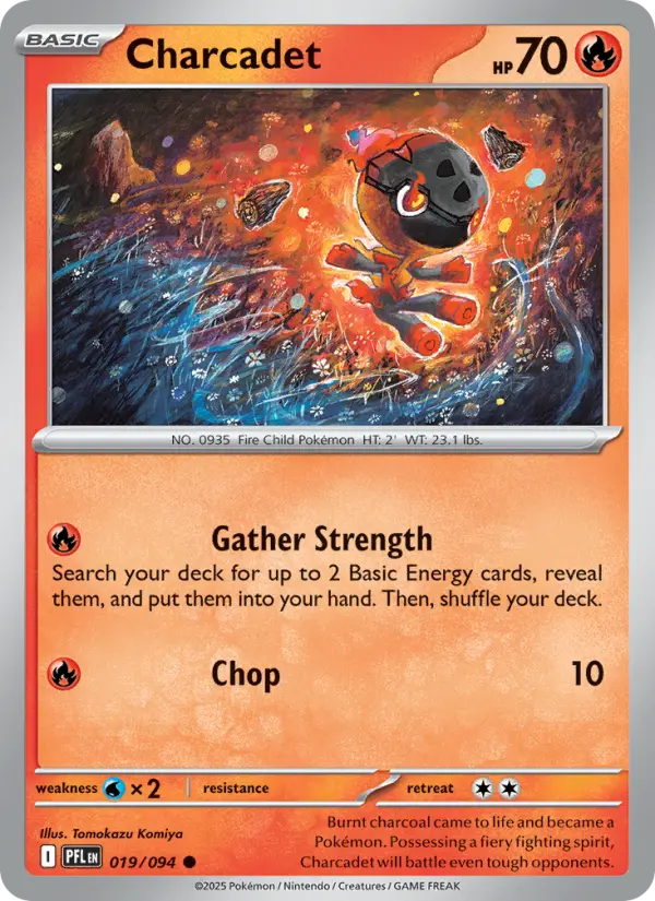 Charcadet Pokémon card