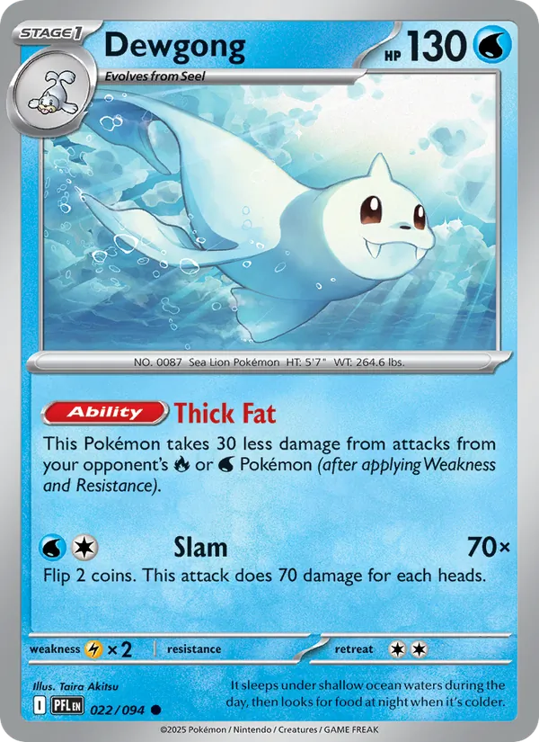Dewgong Pokémon card