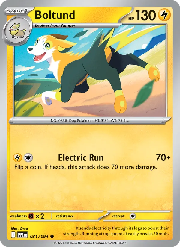 Boltund Pokémon card