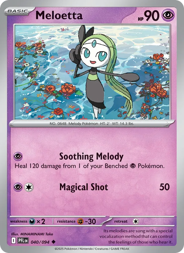 Meloetta Pokémon card