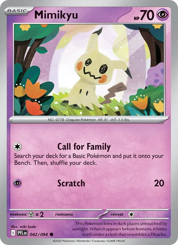 Mimikyu Pokémon card