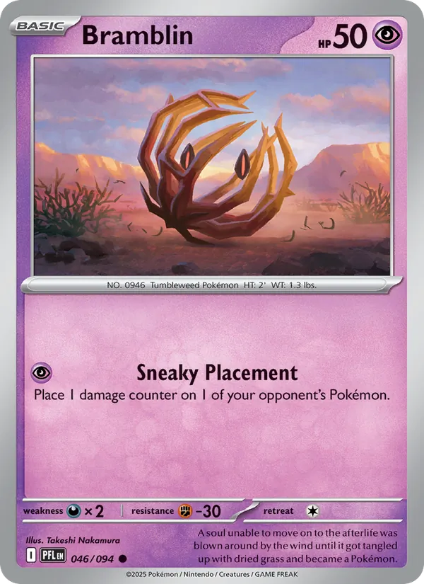 Bramblin Pokémon card