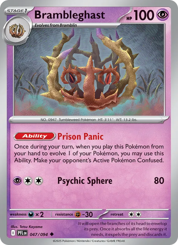 Brambleghast Pokémon card