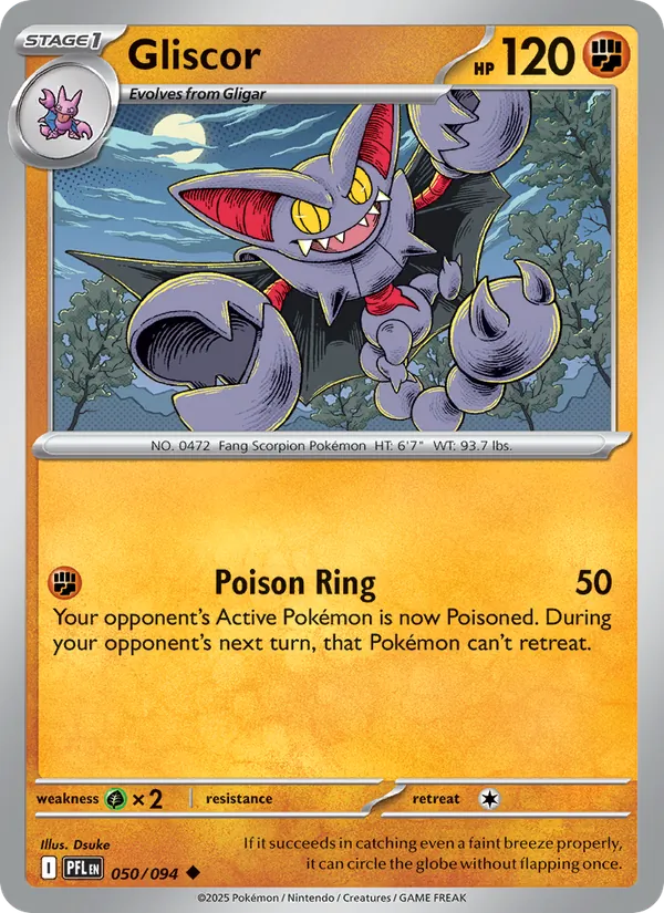 Gliscor Pokémon card