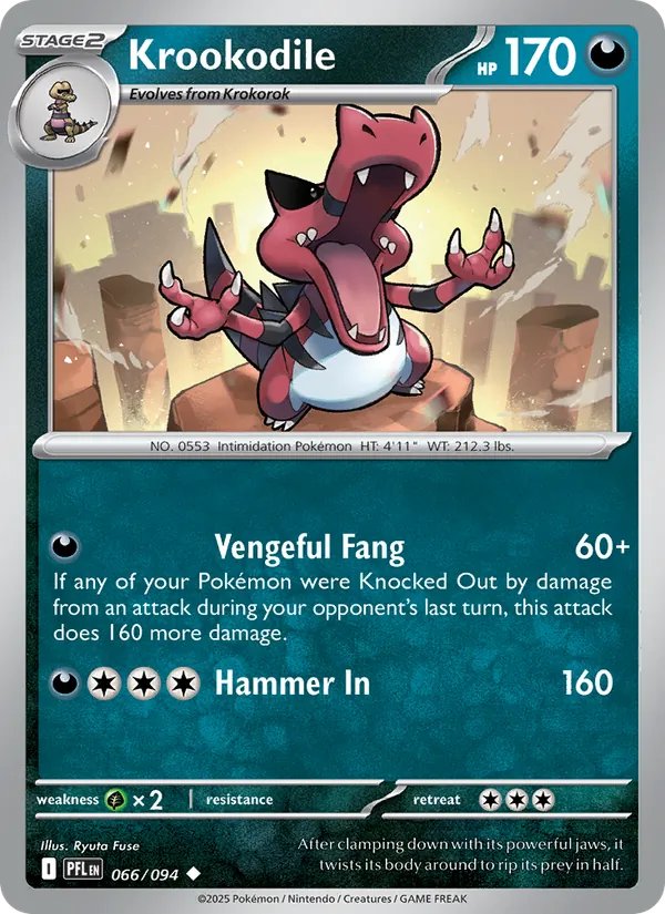 Krookodile Pokémon card