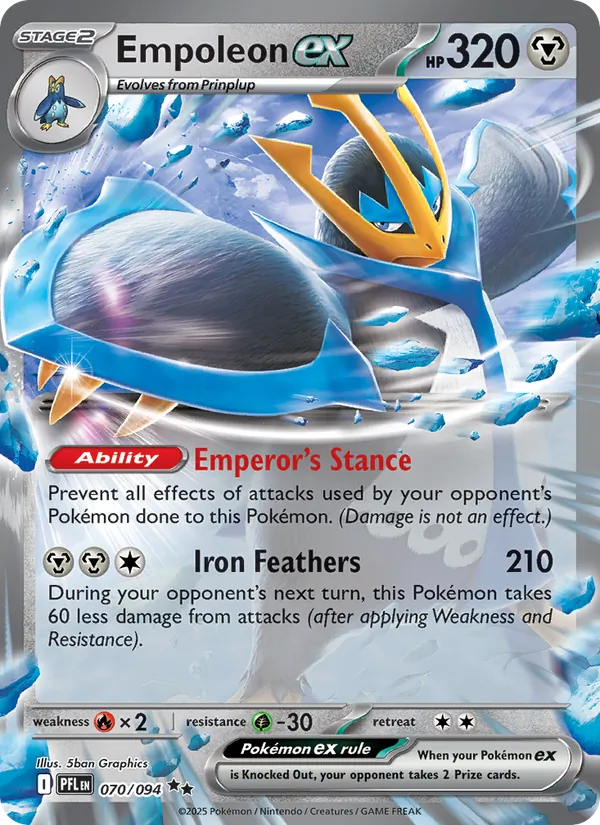 Empoleon ex Pokémon card