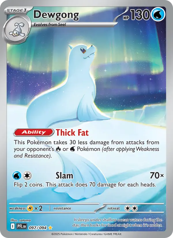 Dewgong Pokémon card