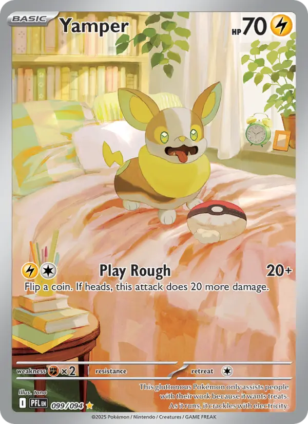 Yamper Pokémon card
