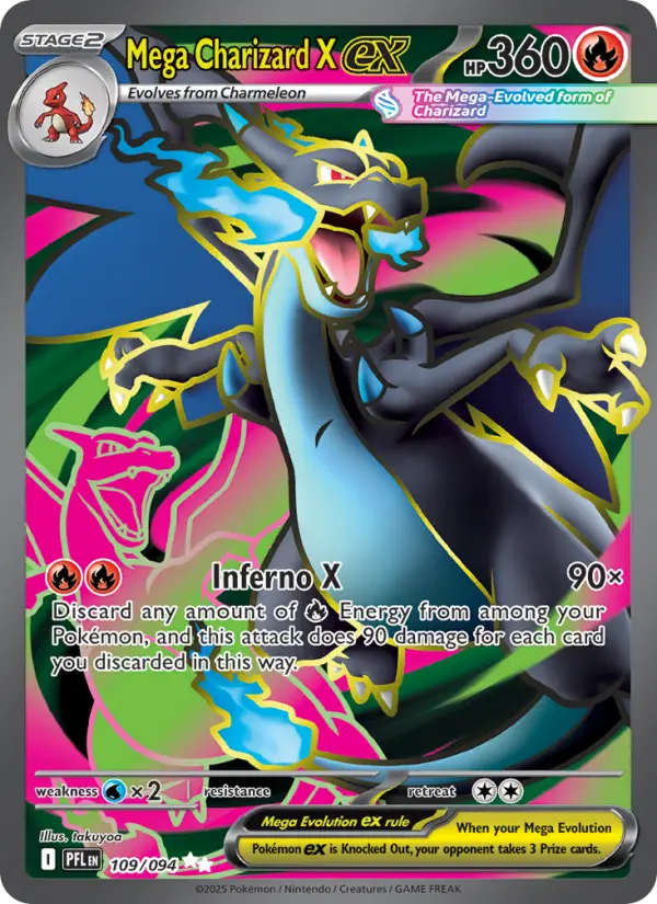 Mega Charizard X ex Pokémon card