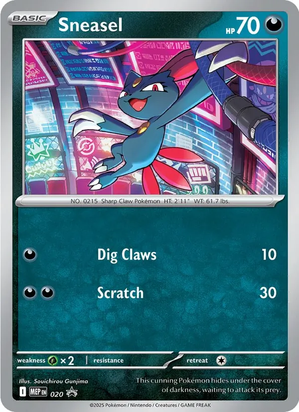 Sneasel Pokémon card