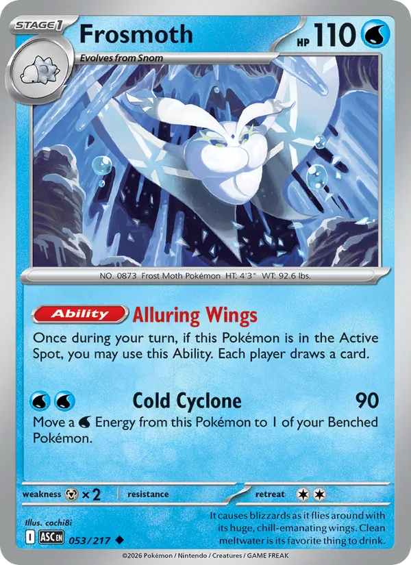 Frosmoth Pokémon card