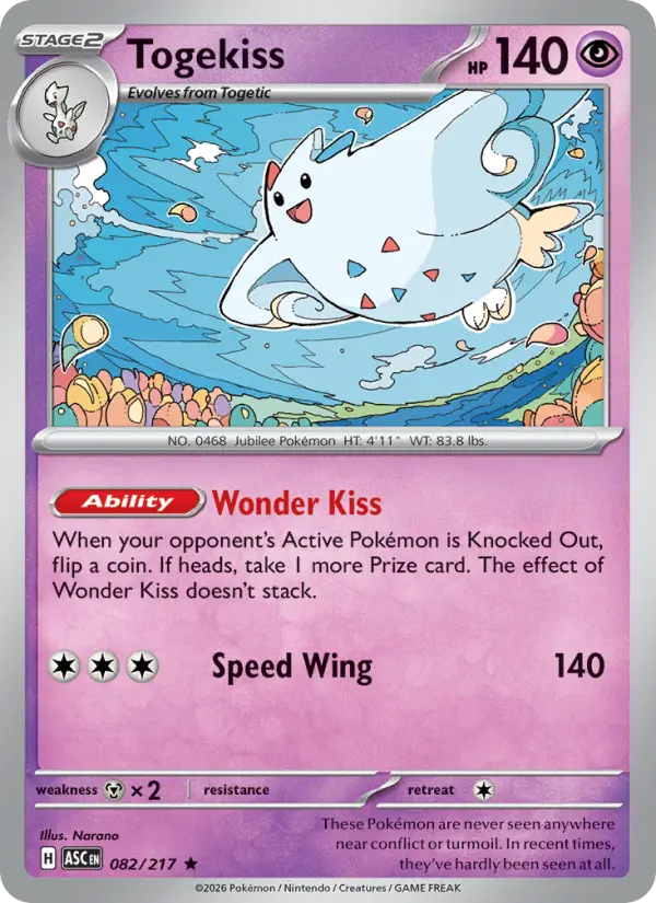 Togekiss Pokémon card