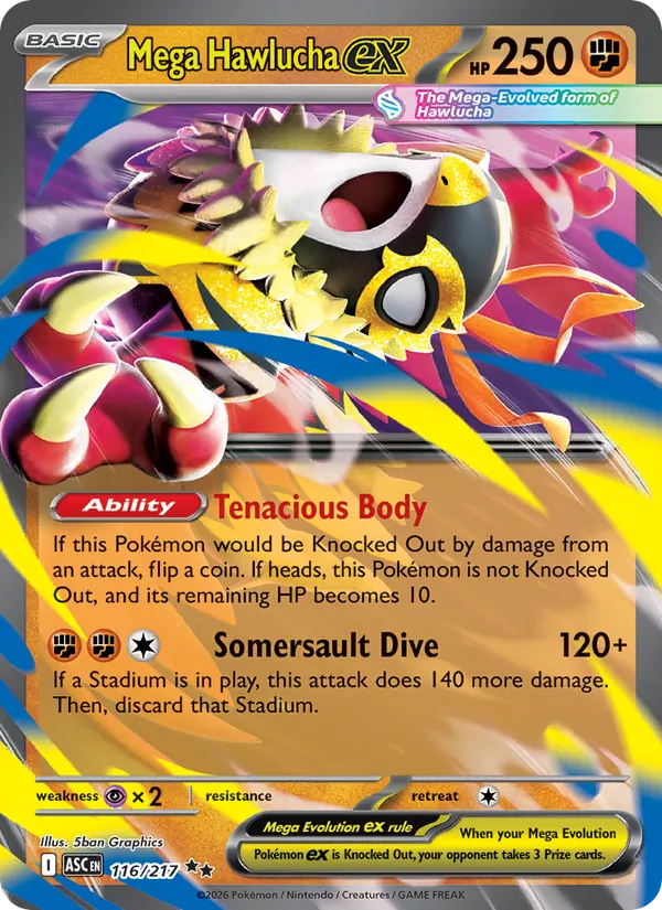 Mega Hawlucha ex card