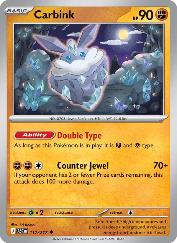 Carbink Pokémon card