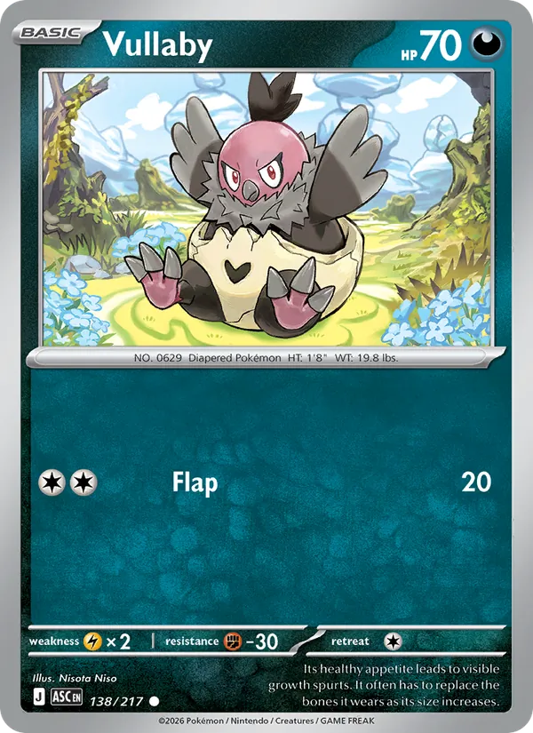 Vullaby Pokémon card
