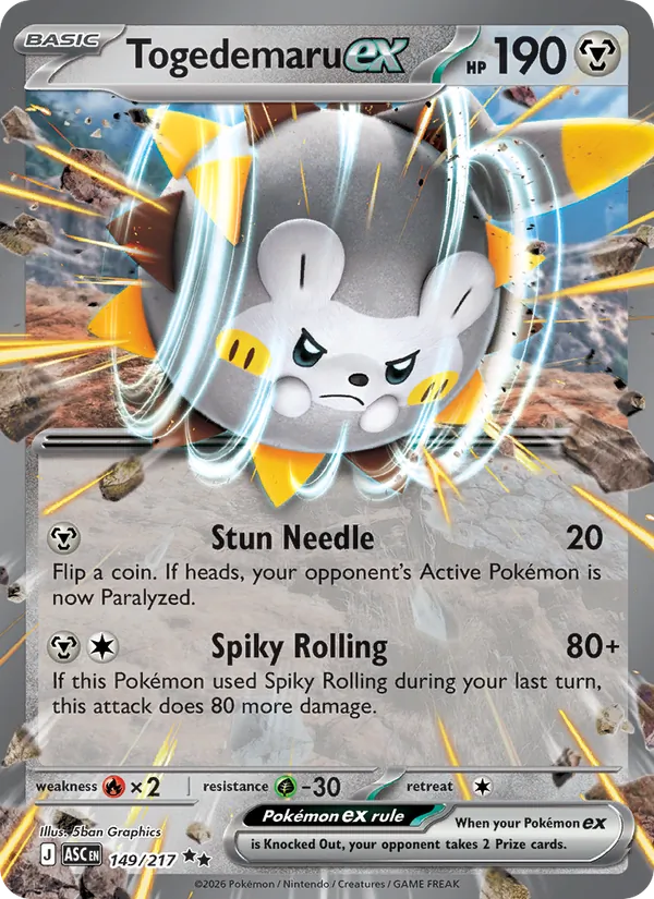 Togedemaru ex card
