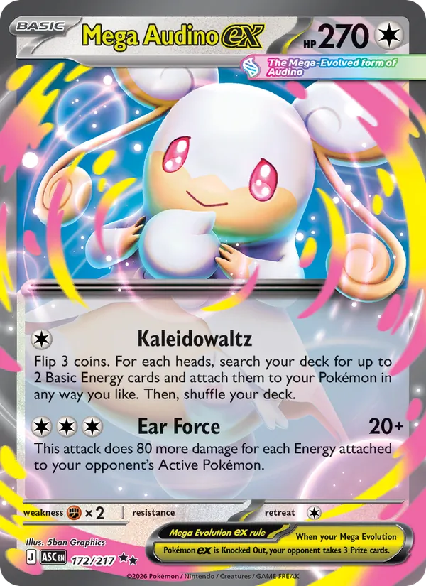 Mega Audino ex Pokémon card