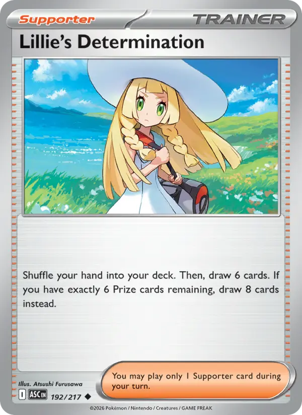 Lillie's Determination Pokémon card