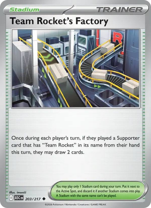 Team Rocket's Factory Pokémon card