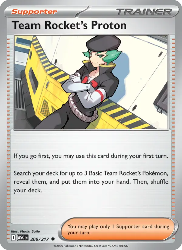Team Rocket's Proton Pokémon card