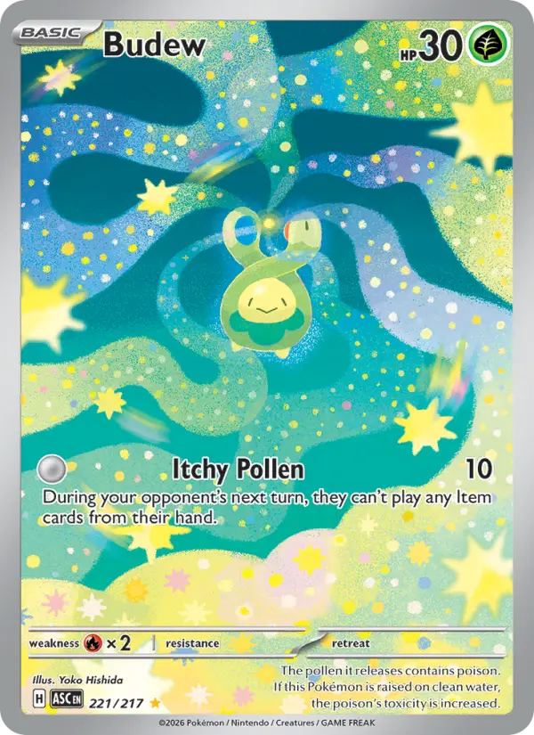 Budew Pokémon card