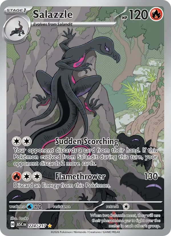 Salazzle Pokémon card