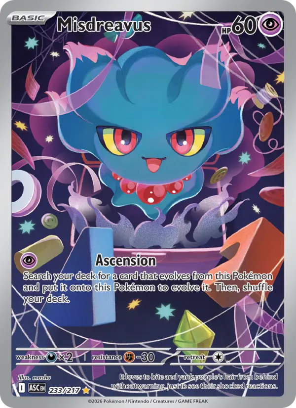 Misdreavus Pokémon card