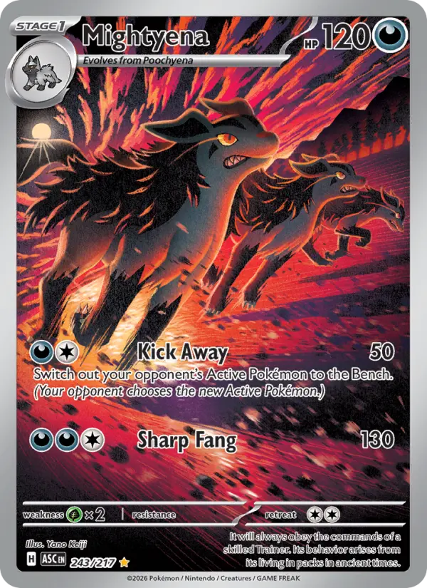 Mightyena Pokémon card