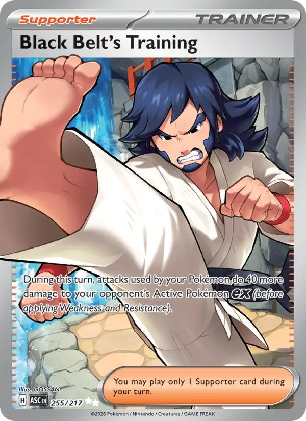 Black Belt's Training Pokémon card