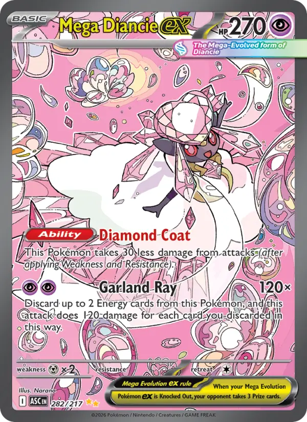 Mega Diancie ex Pokémon card