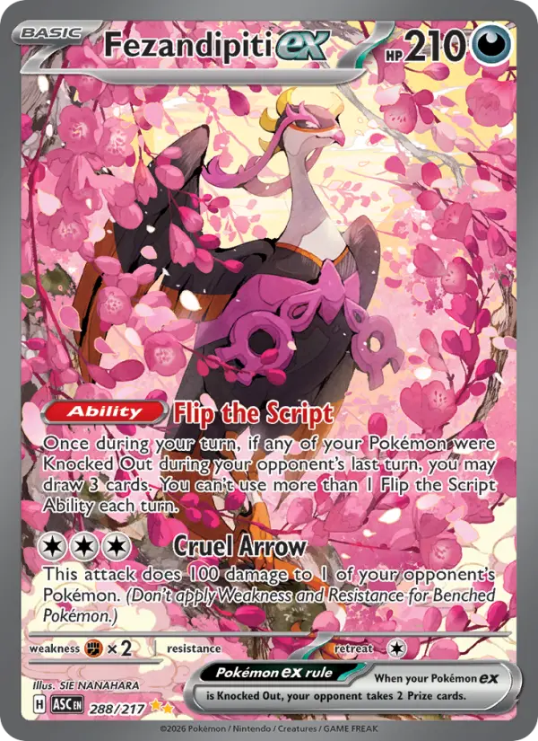 Fezandipiti ex Pokémon card