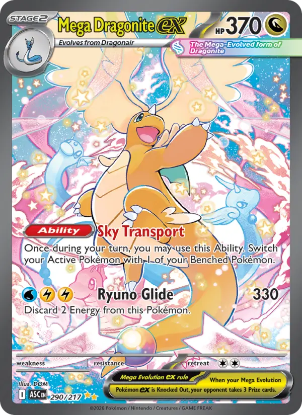 Mega Dragonite ex Pokémon card