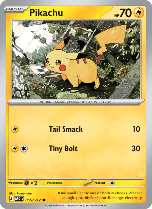 Pikachu Pokémon card