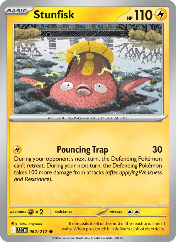 Stunfisk Pokémon card