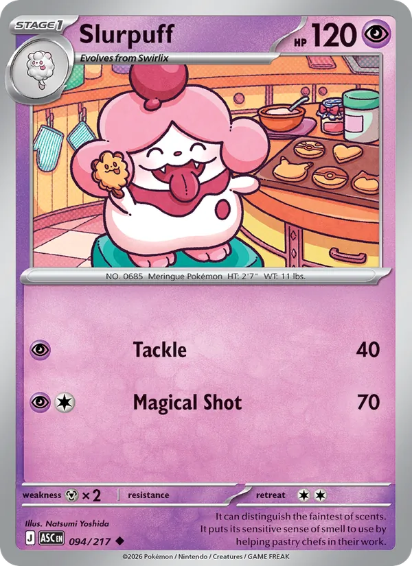 Slurpuff Pokémon card