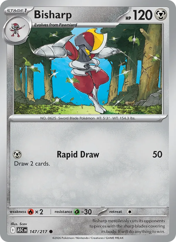 Bisharp Pokémon card
