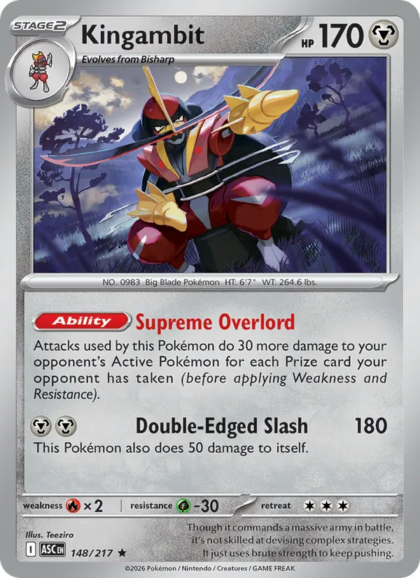 Kingambit Pokémon card
