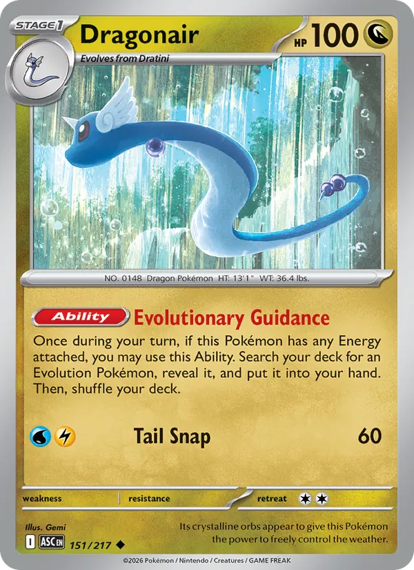 Dragonair Pokémon card