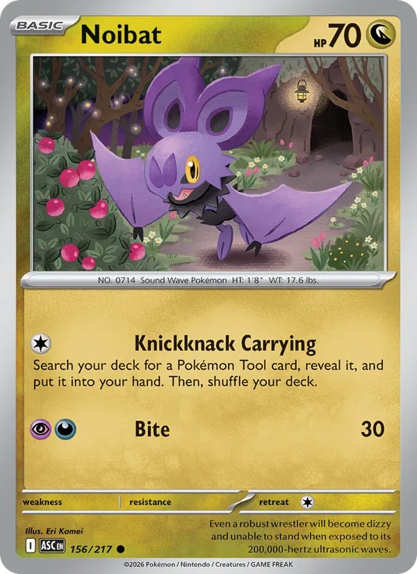 Noibat Pokémon card