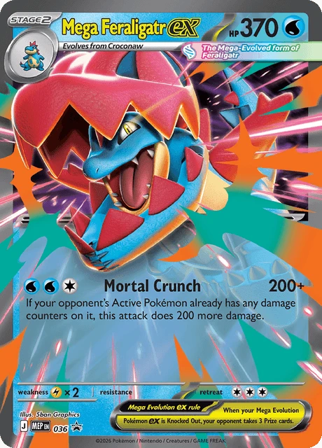 Mega Feraligatr ex Pokémon card