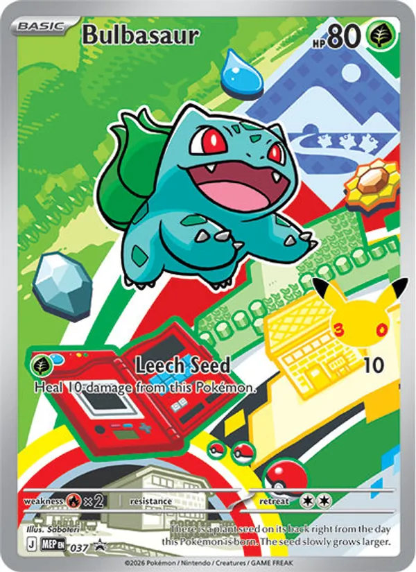 Bulbasaur Pokémon card