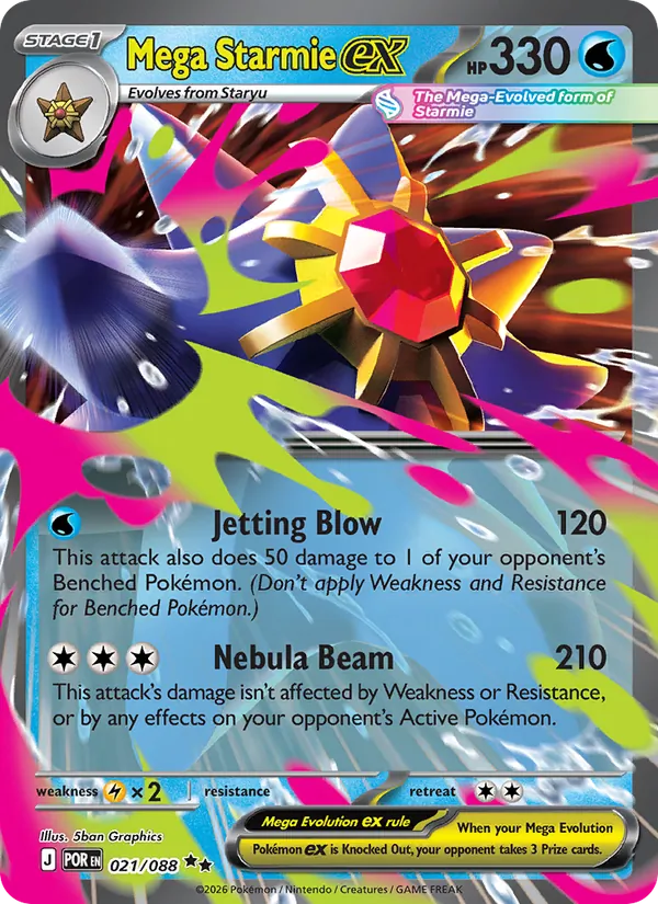 Mega Starmie ex card