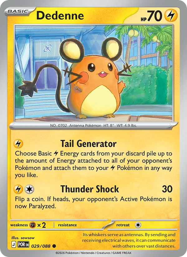 Dedenne Pokémon card