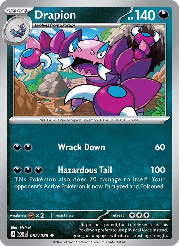 Drapion Pokémon card
