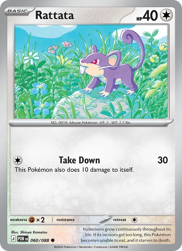Rattata Pokémon card