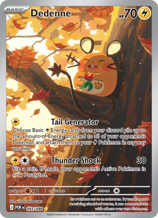 Dedenne Pokémon card