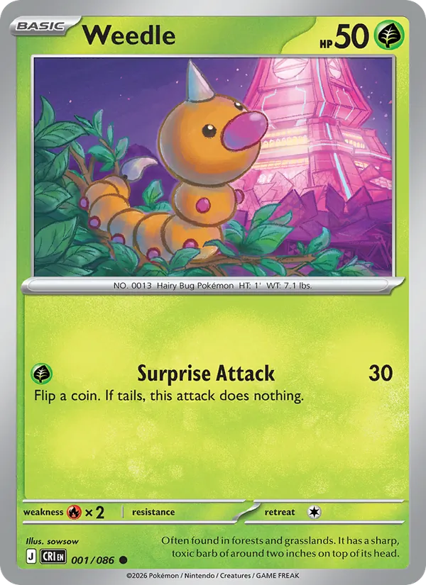 Weedle card