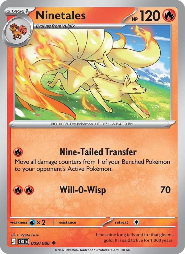 Ninetales Pokémon card
