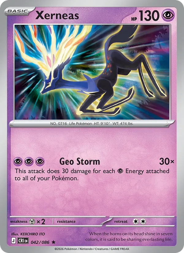 Xerneas Pokémon card
